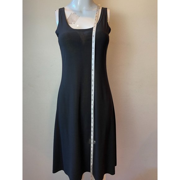 Sophie A Womens Fiat & Flare Tank Dress Sleeveless Square Neck Backless Black S - Picture 4 of 7